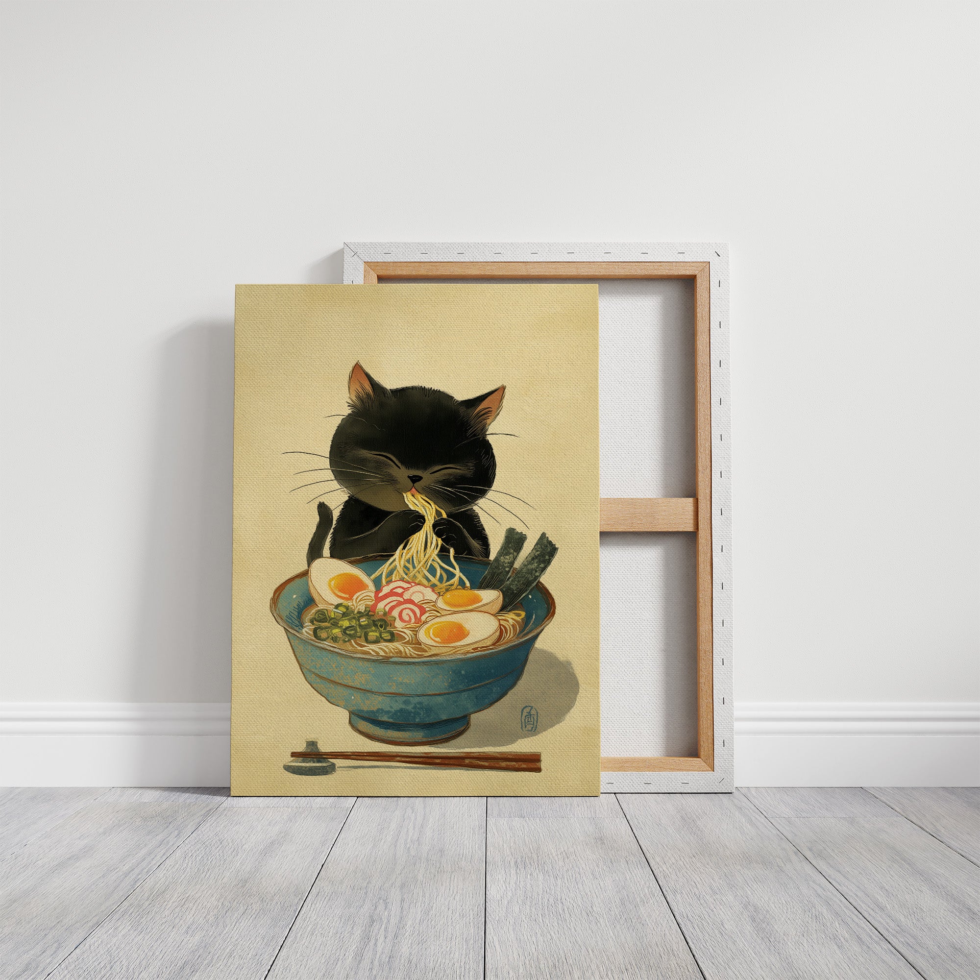 Midnight Ramen With Curious Cat