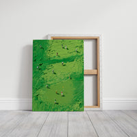 Aerial Golf Course Palette Knife