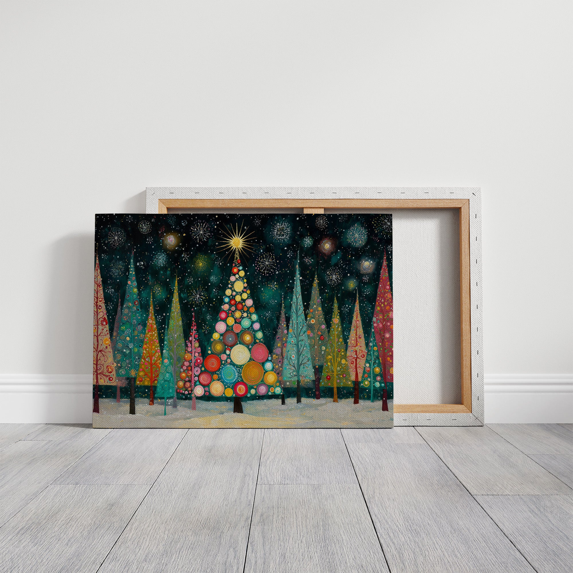 Winter Trees Catch Starlight's Song