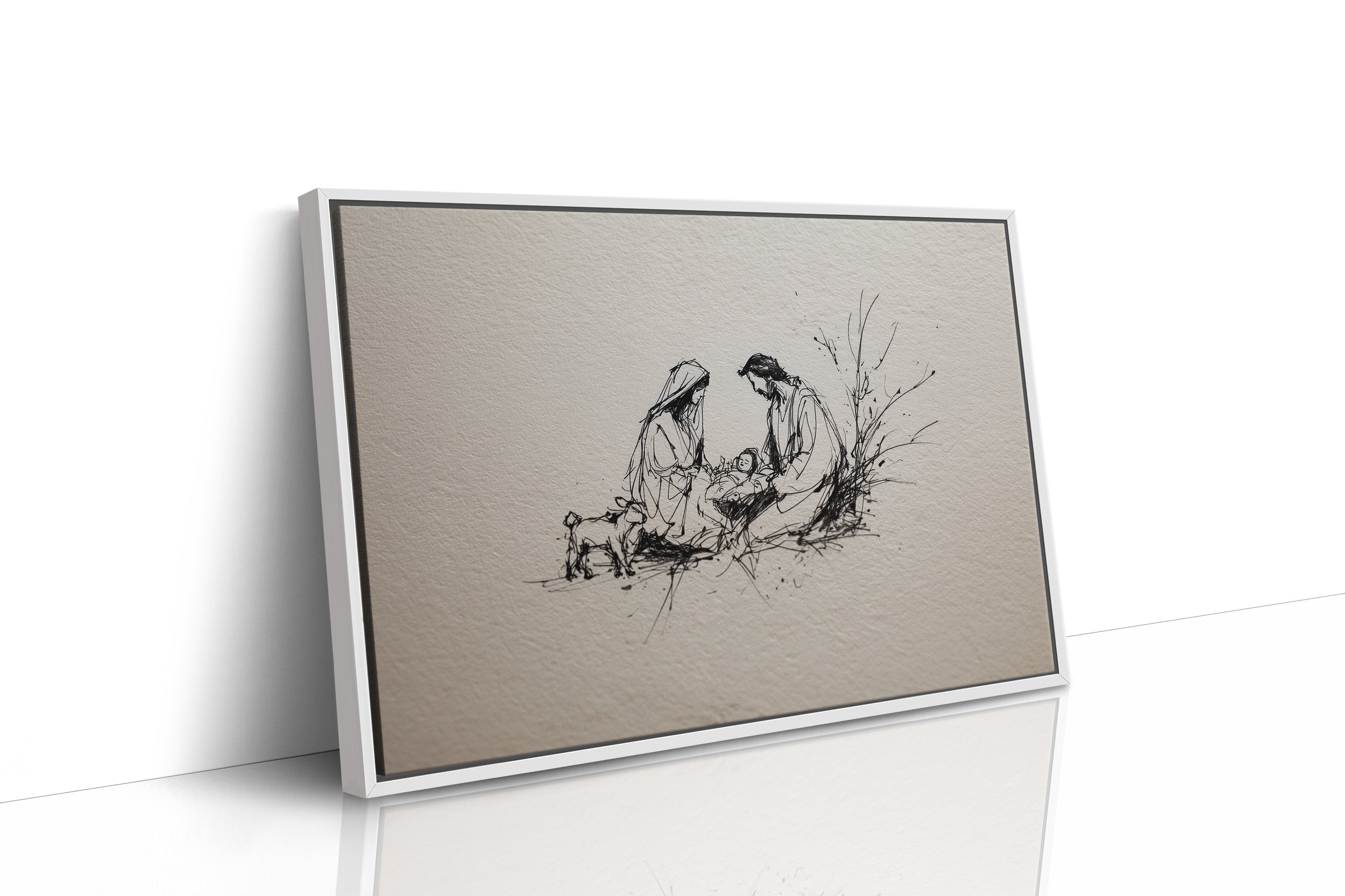 Tender Stillness at the Manger