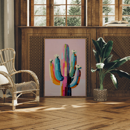 Rainbow Saguaro Tells Desert Tales