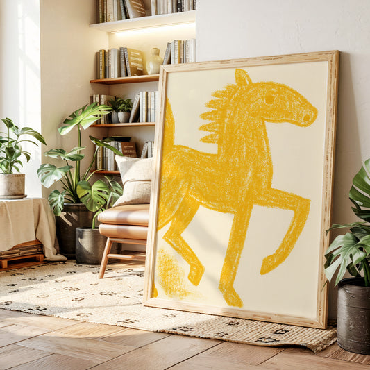 Wild Mustang In Golden Light