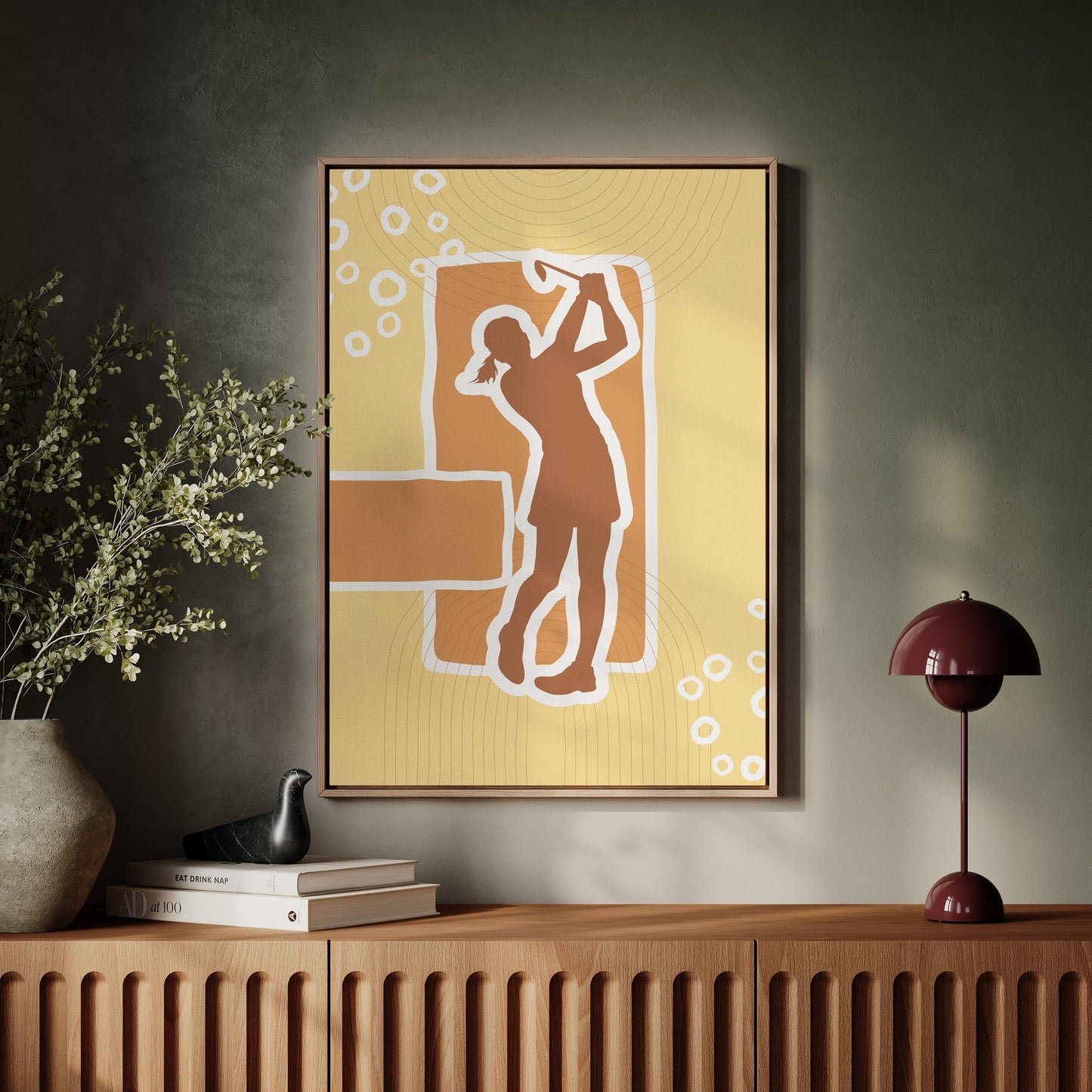 Copper Notes Float Through Golden Air