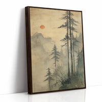 Tall Pines Meet Rising Sun