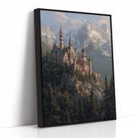 Alpine Fortress Crowns Misty Peaks