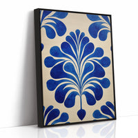 Indigo Petals Dance In Cream