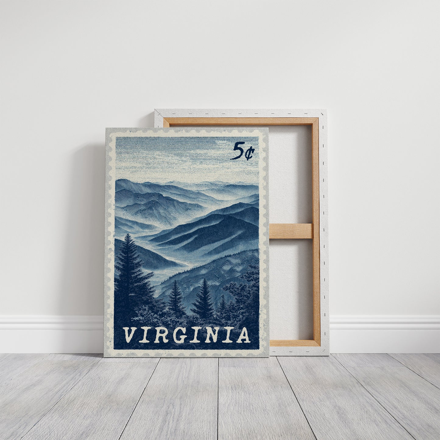 Virginia Blue Ridge Stamp Art
