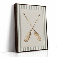 Crossed Oars In Quiet Harbor