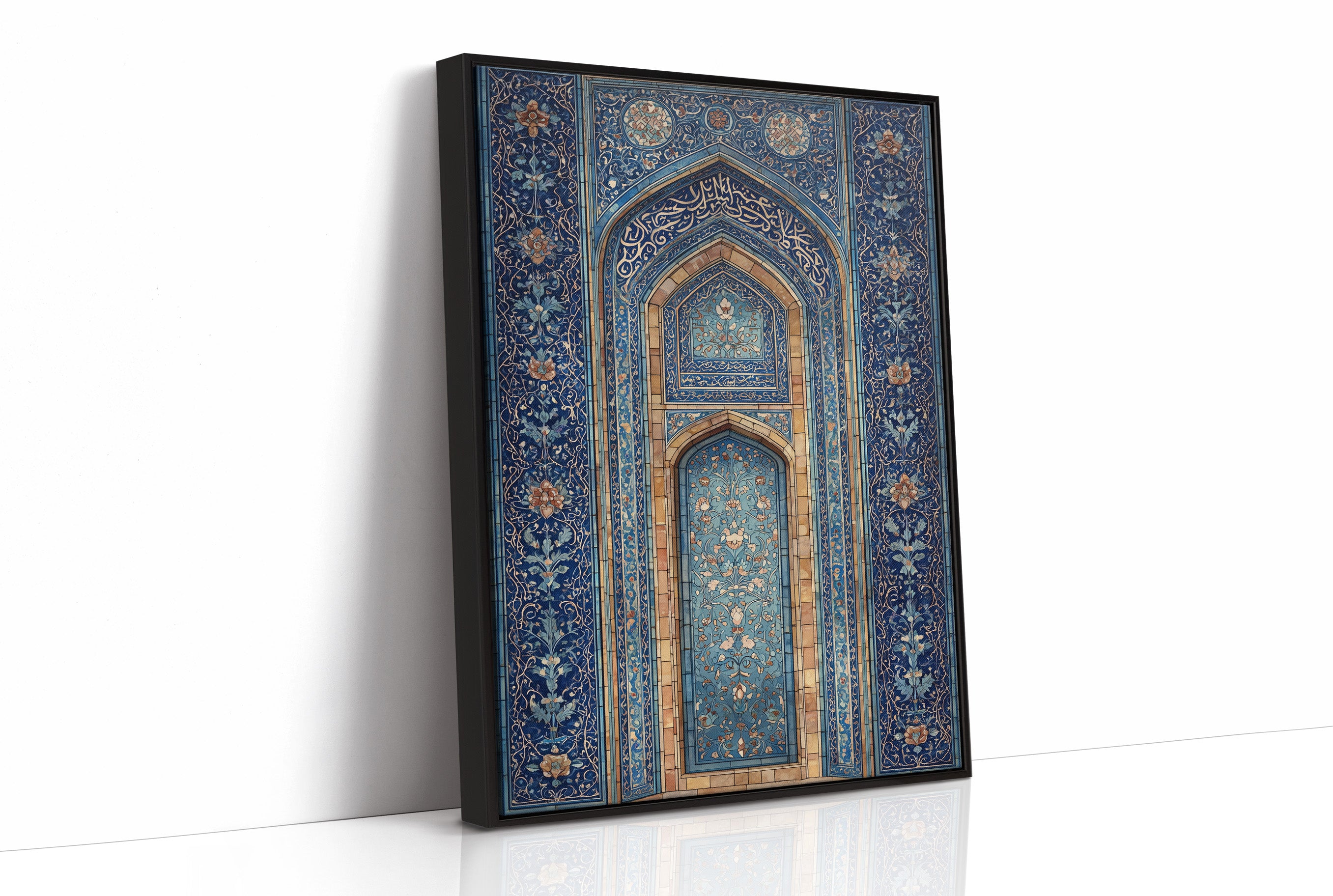 Blue Tiles Hold Ancient Prayers