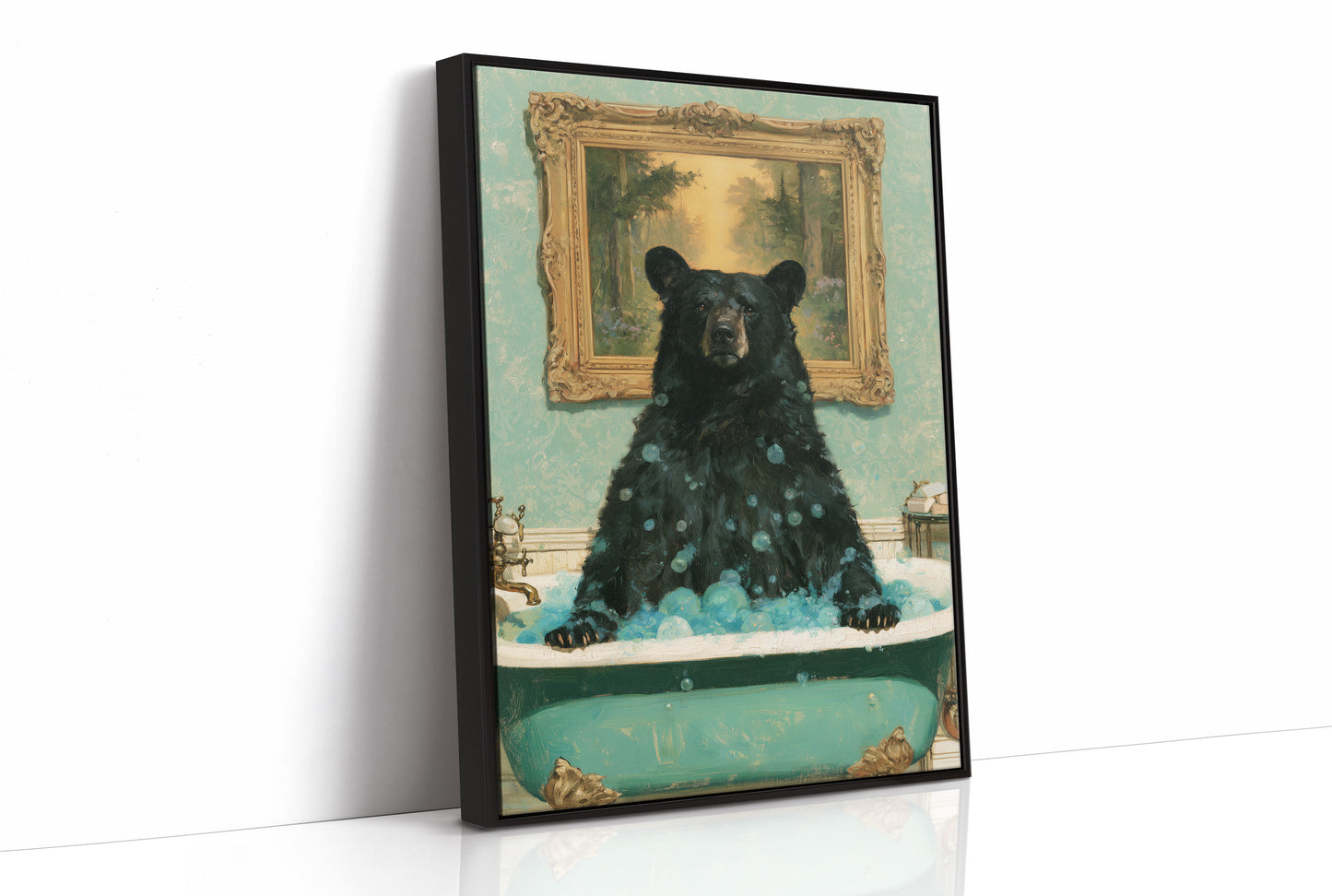Bear In The Claw Foot Tub