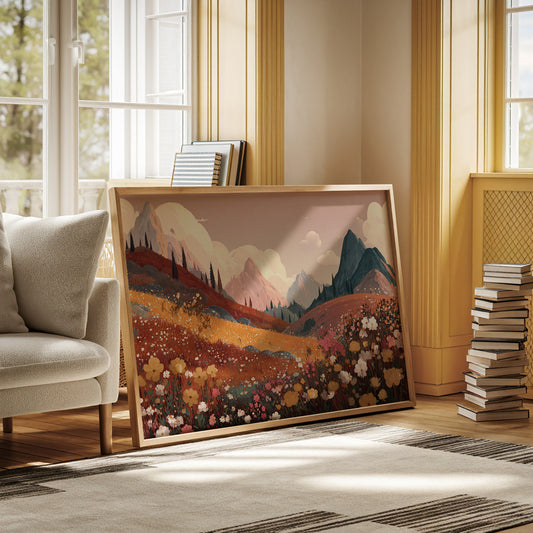Alpine Meadows Bloom In Gold