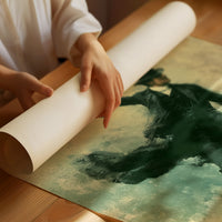The Falling Gentleman — Victorian Surrealist Oil Print