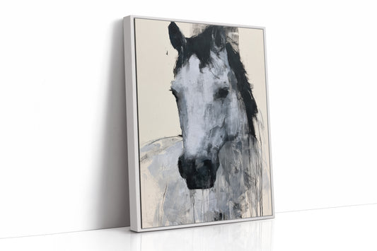 Study in Grey: Horse Portrait