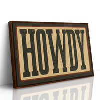 Howdy Western Typography Poster