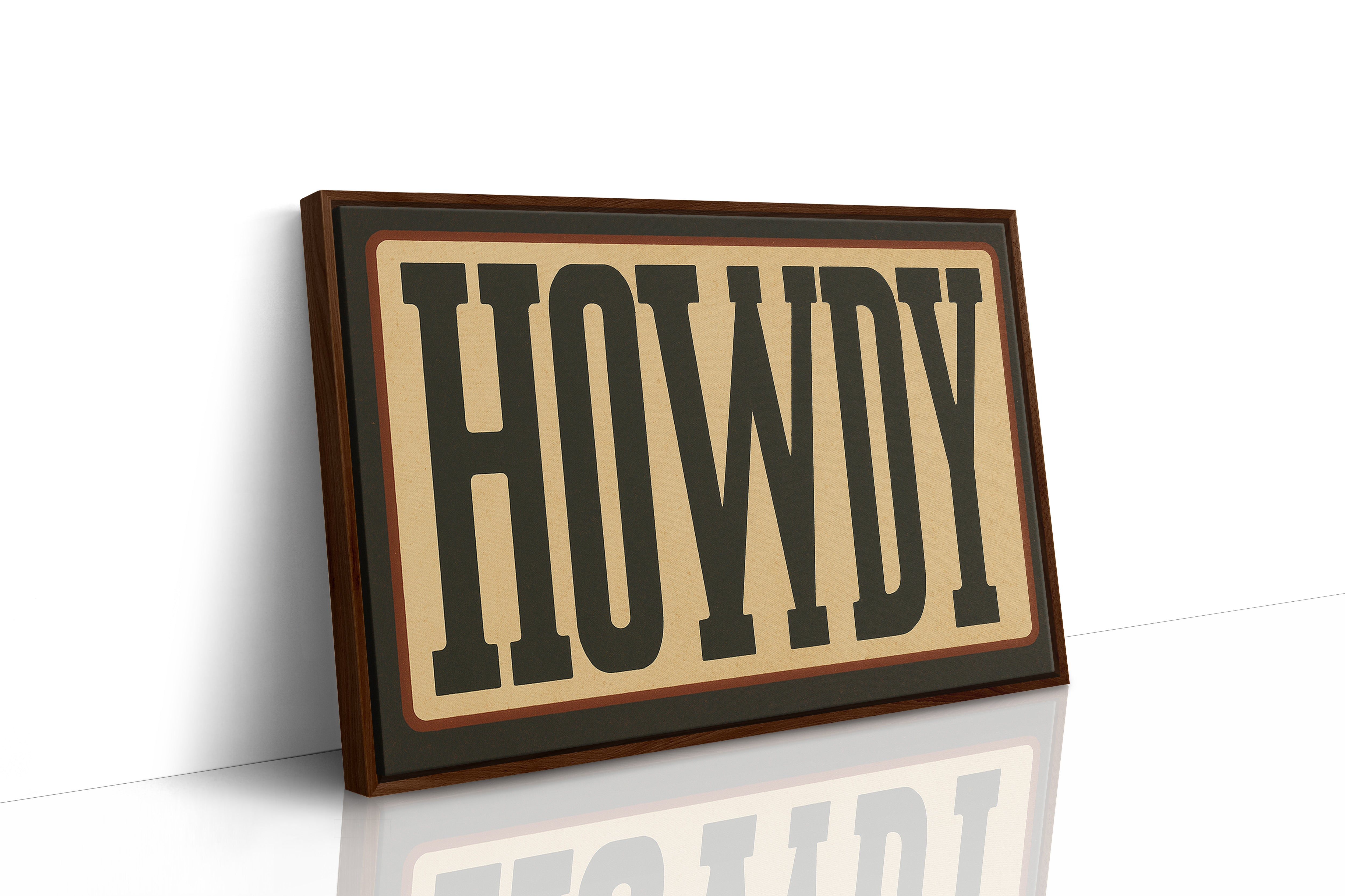 Howdy Western Typography Poster