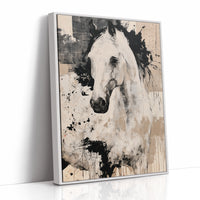 Ink & Ivory: Abstract Horse Study