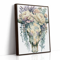 Skull Softened by Peonies