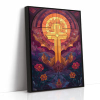 Sacred Light Among Garden Blooms