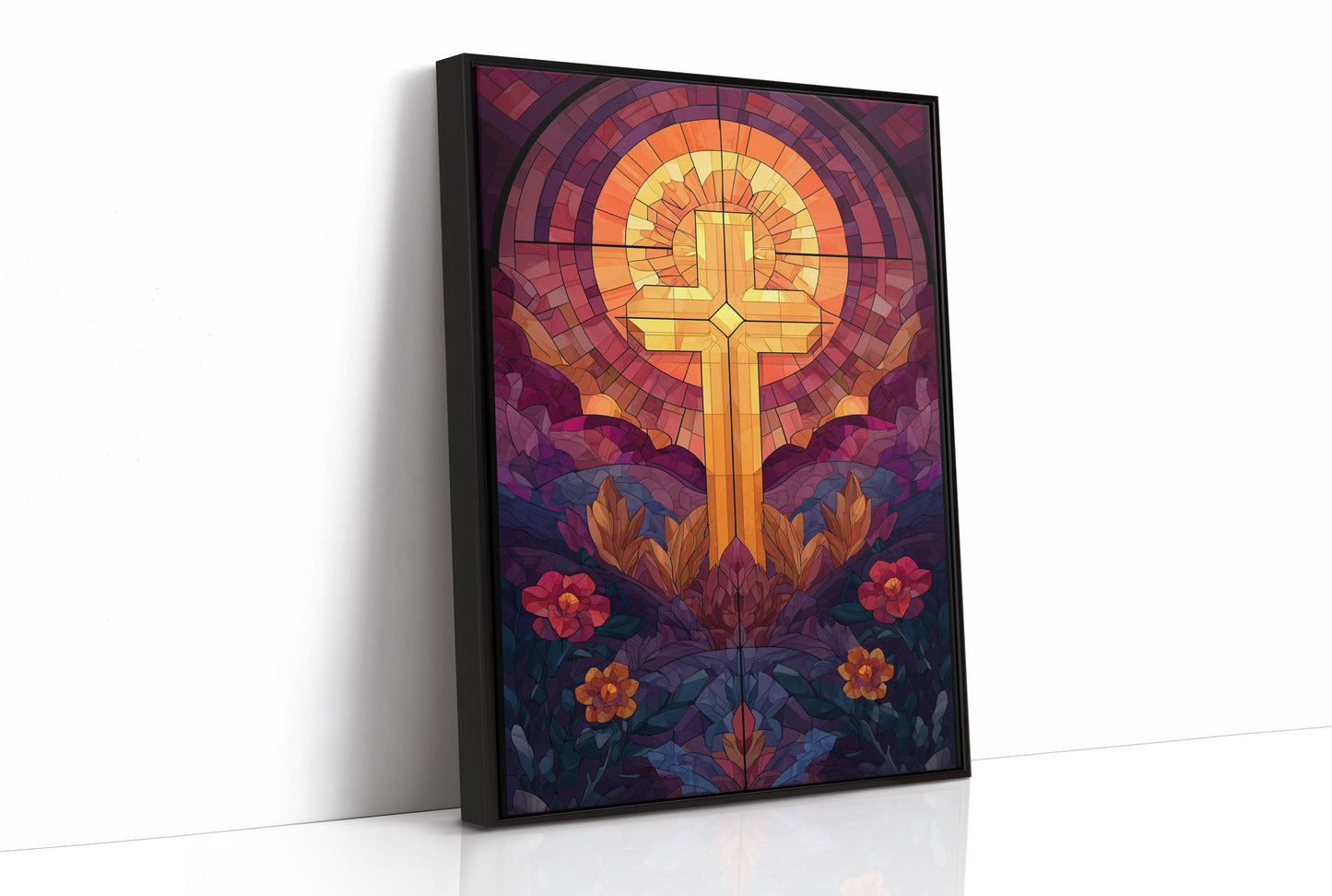 Sacred Light Among Garden Blooms