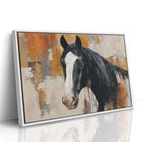 Amber Skies Behind Midnight Mane