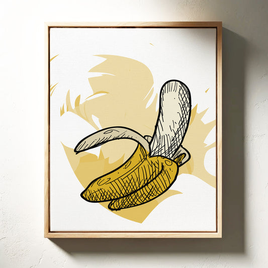 Banana Sketches Its Morning Story
