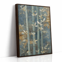 Bamboo Gardens Bathed In Moonlight