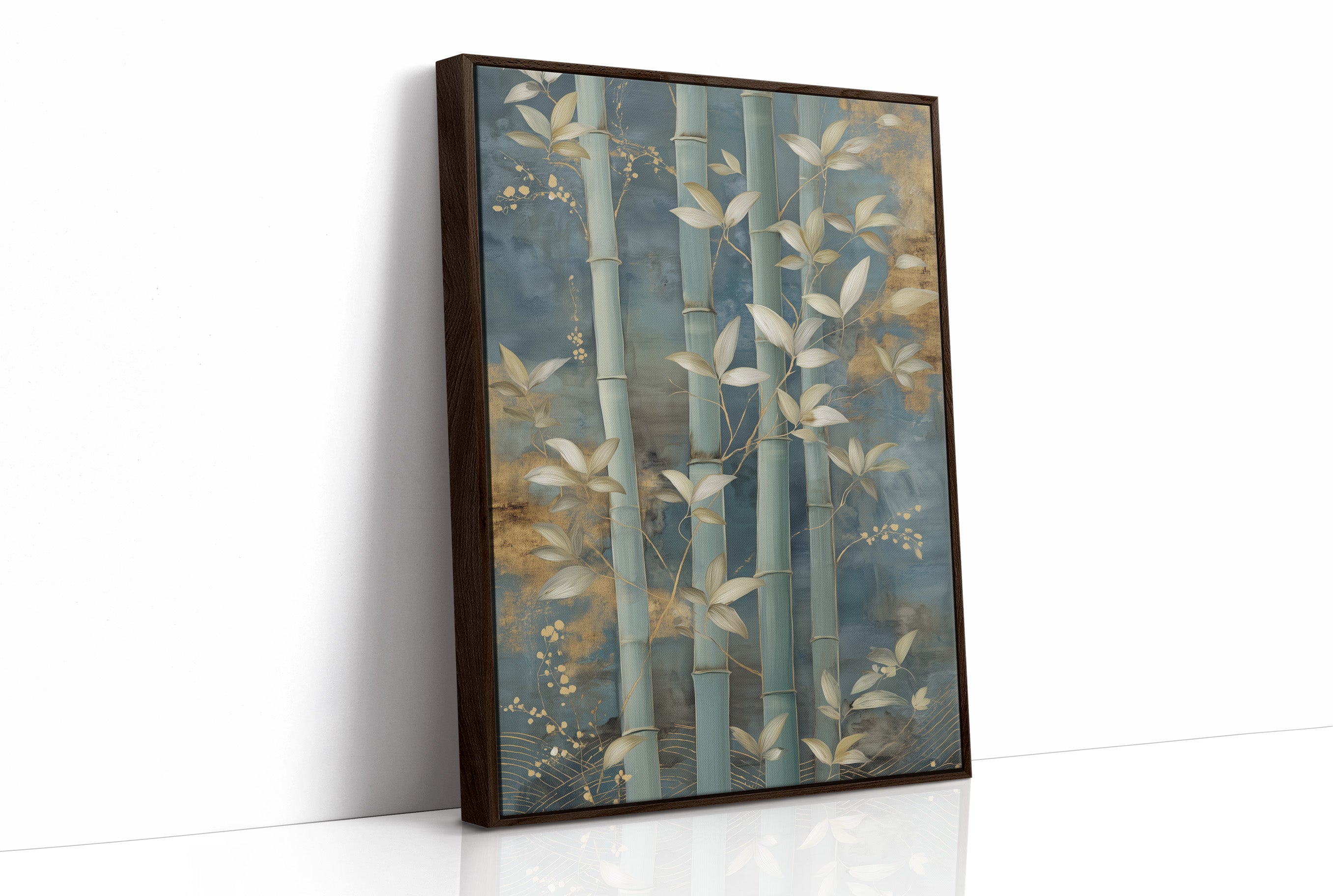 Bamboo Gardens Bathed In Moonlight