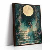 Moonlit Rose Garden Steps