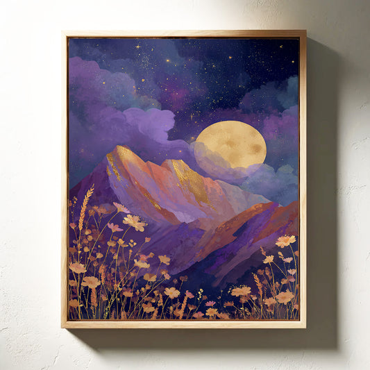Moonlit Serenade of Wildflowers
