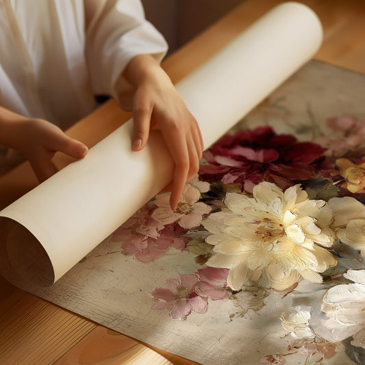 Peonies Against Midnight Walls