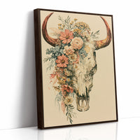 Skull Dressed in Wildflowers