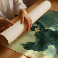 The Falling Gentleman — Striding Through Storm Oil Print