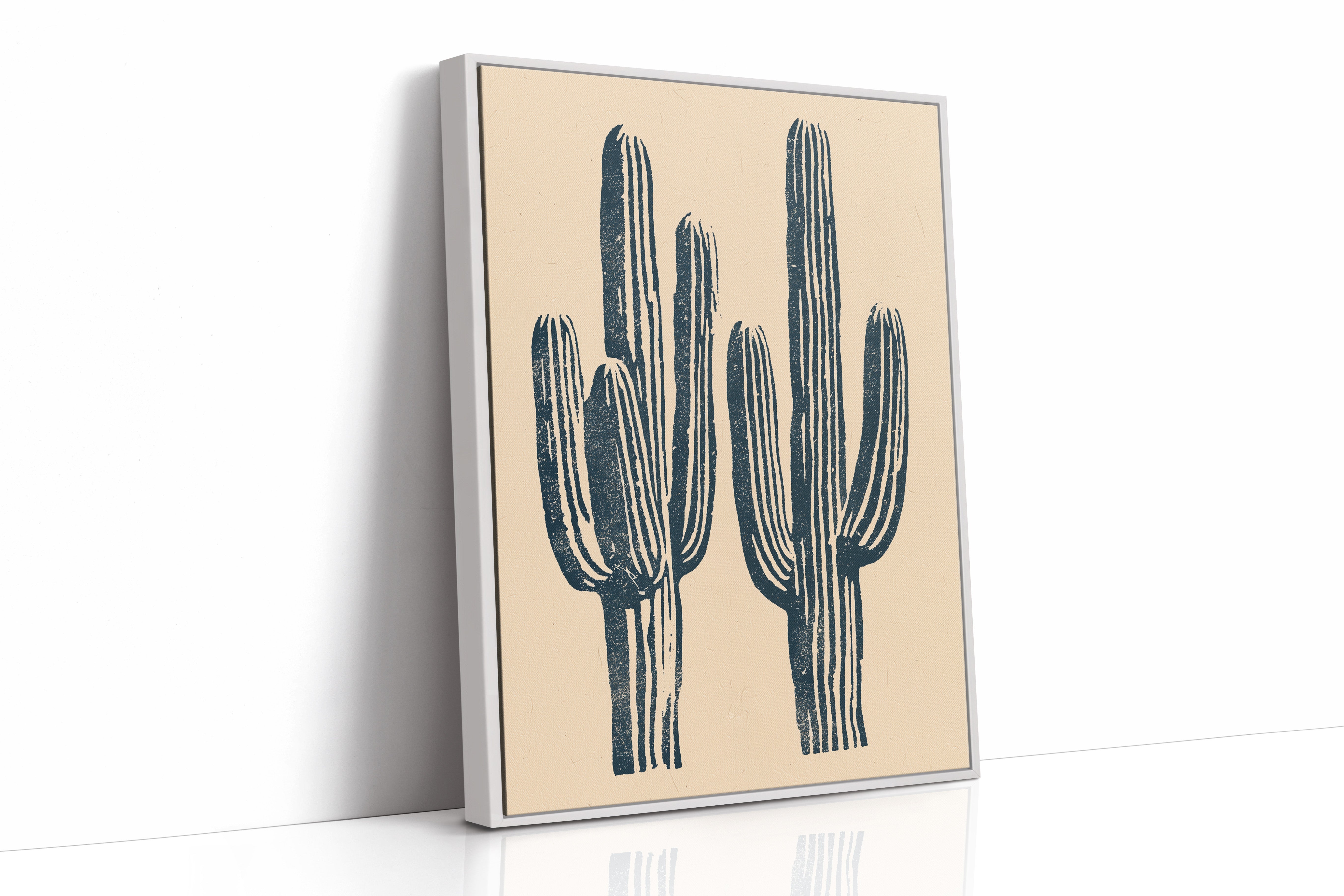 Saguaro Block Print