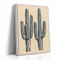Twin Saguaros Standing Tall