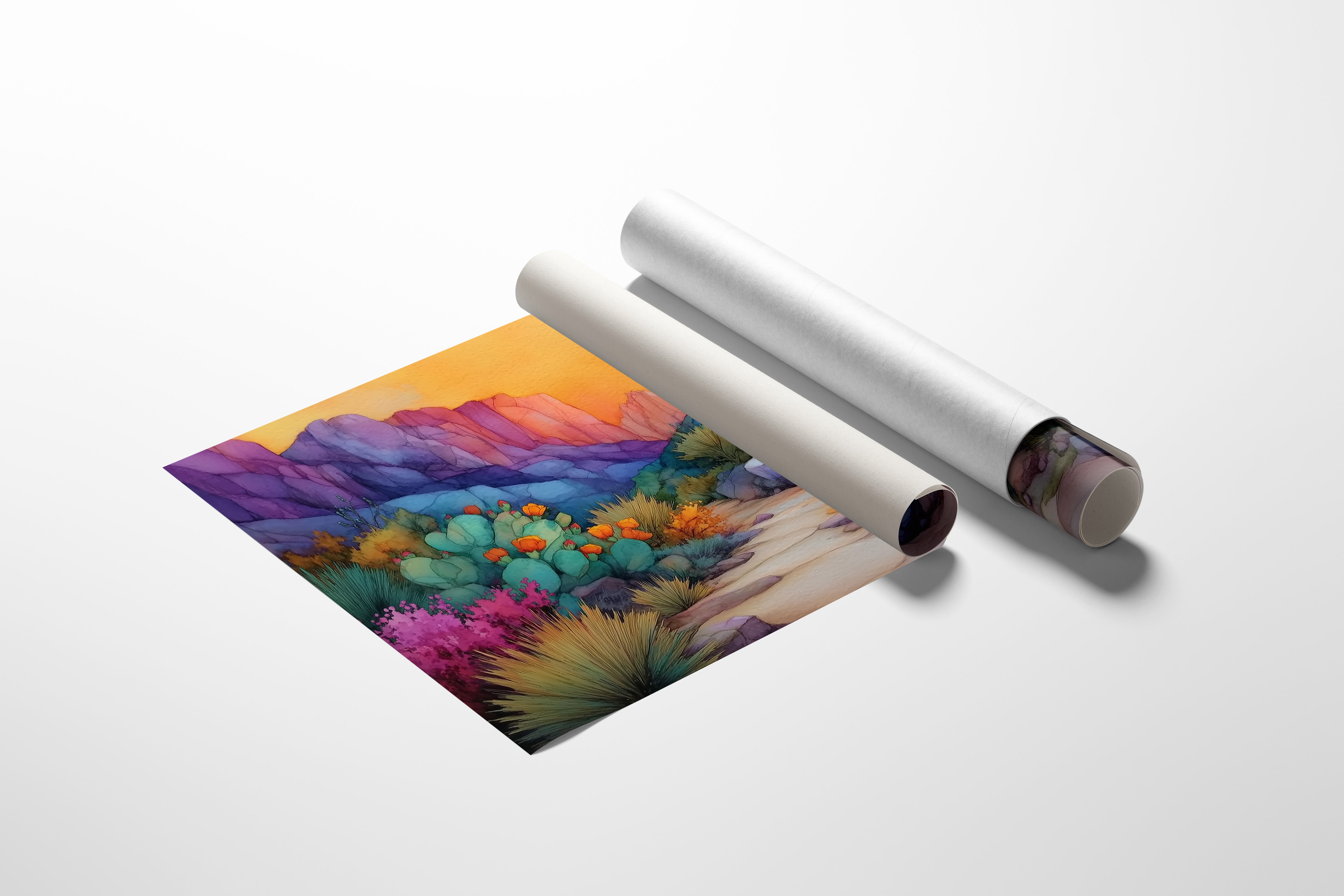 Cactus Blooms Paint Desert Rainbows