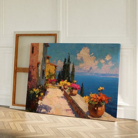 Mediterranean Summer Blooms At Noon