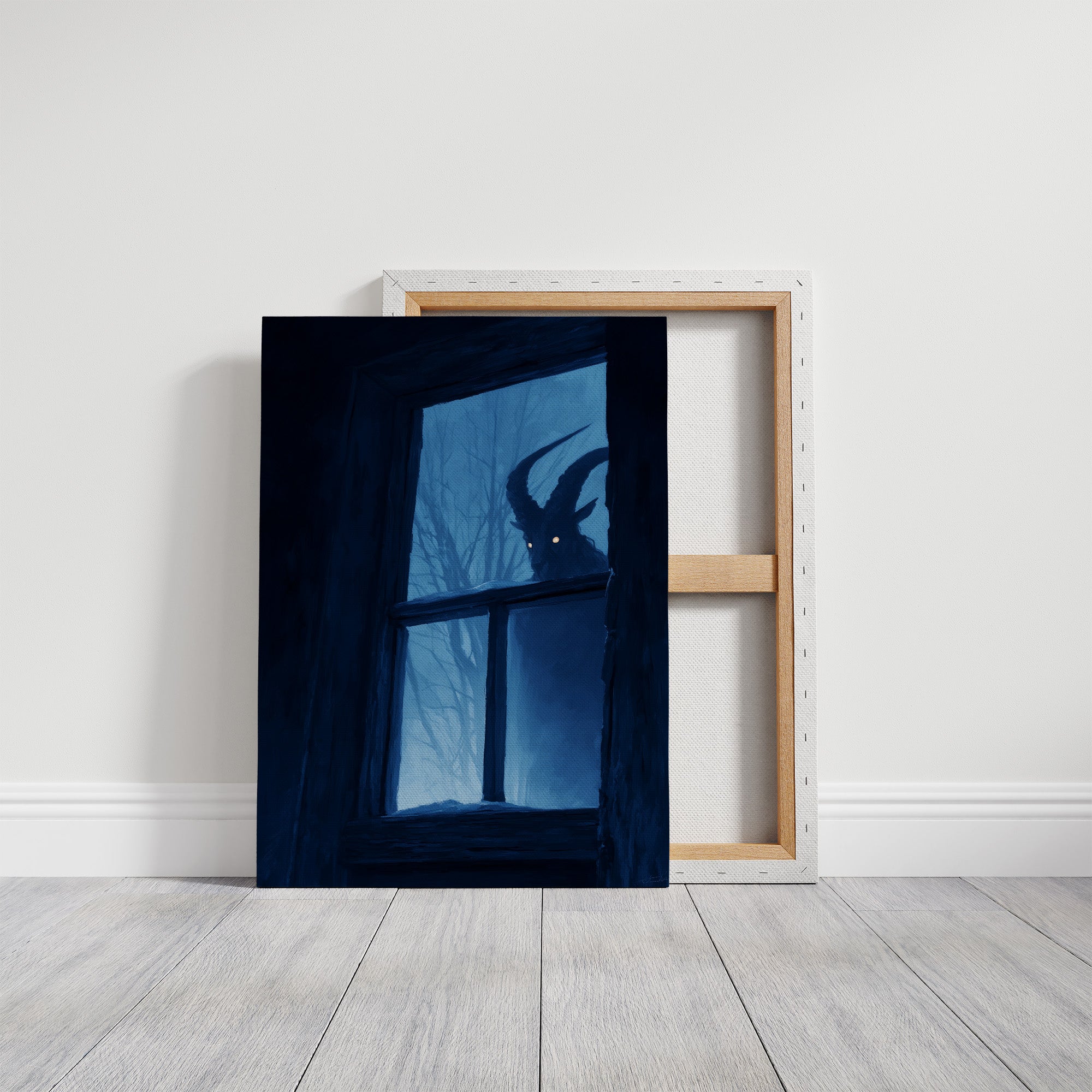 Midnight Visitor At Winter's Window