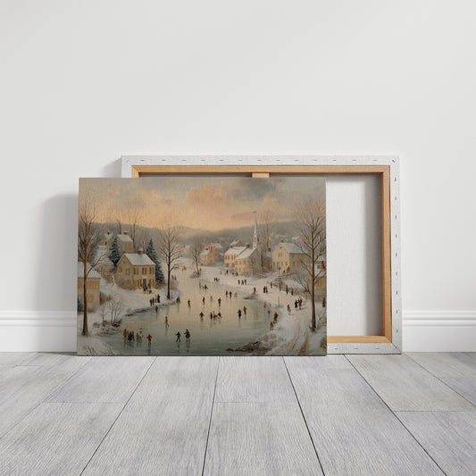 Winter Skaters Paint Their Village Story