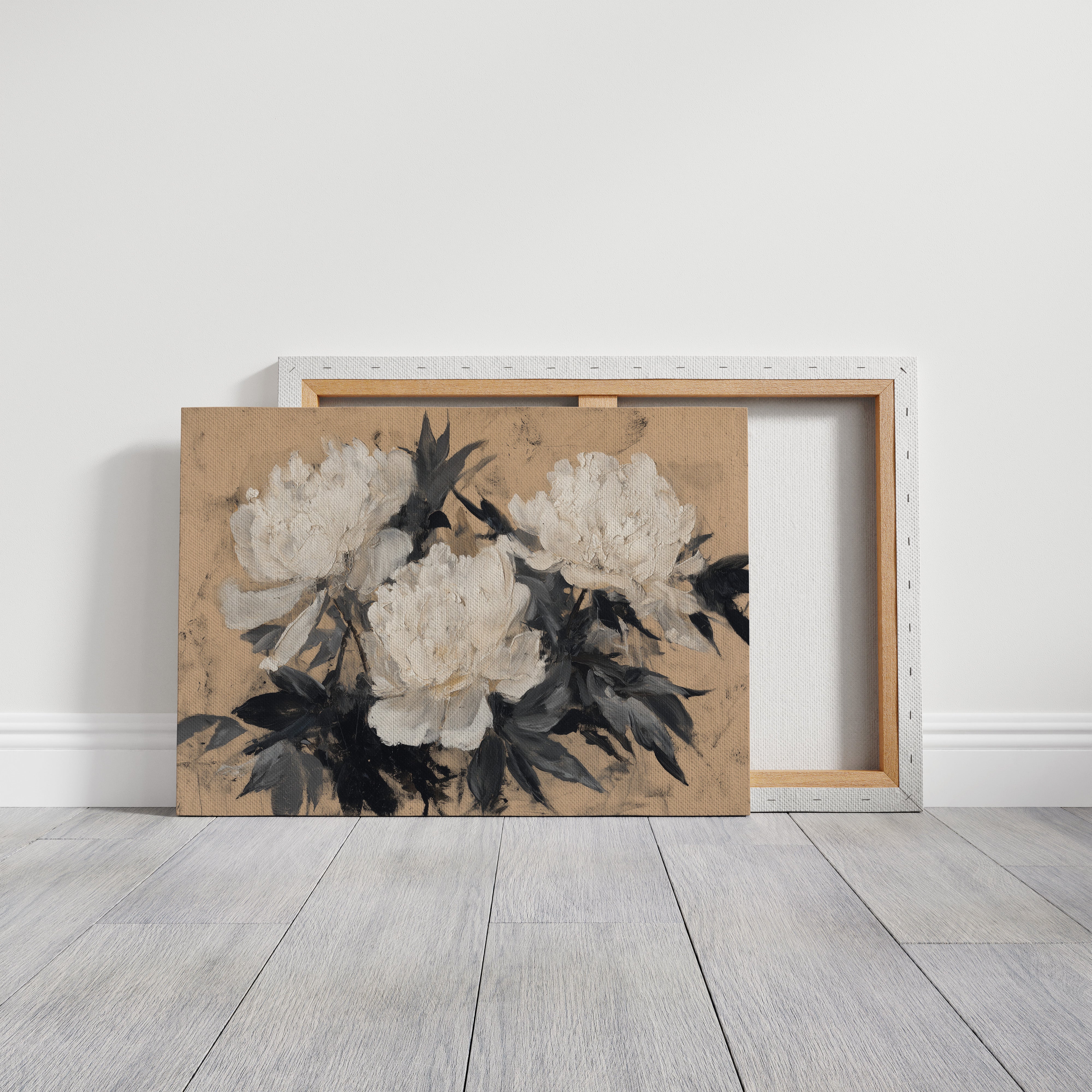 Ivory Petals in Quiet Contrast