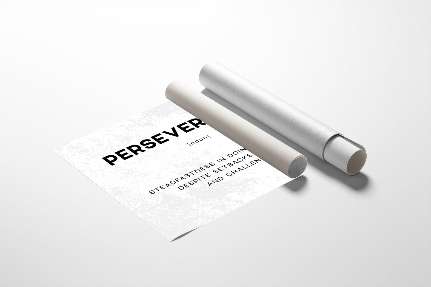Perseverance Definition Canvas Art | Bold Motivational Typography Print for Home Office, Gym or Entrepreneur Décor