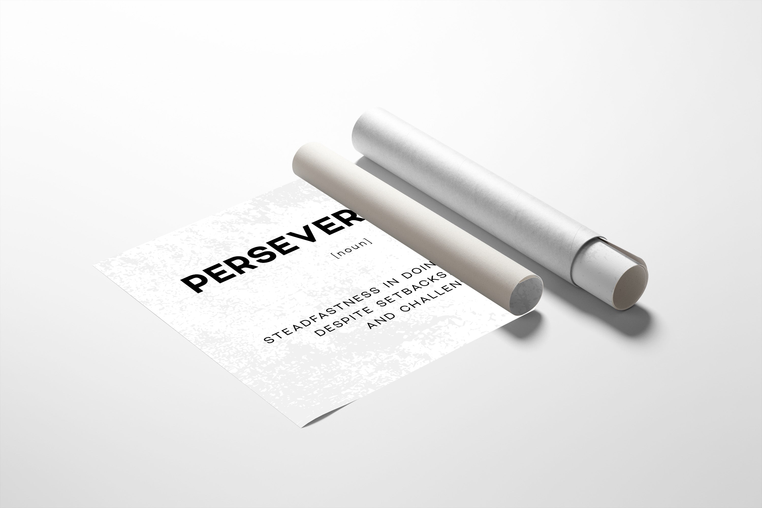Perseverance Definition Canvas Art | Bold Motivational Typography Print for Home Office, Gym or Entrepreneur Décor