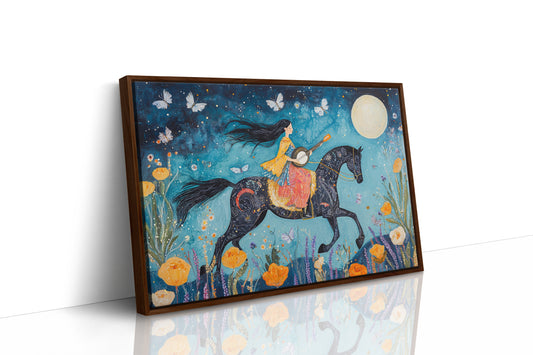 Moonlit Melody on Midnight Horseback