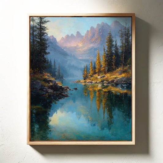 Peaks Paint Gold On Alpine Waters