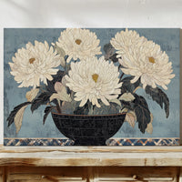 Chrysanthemums Bow To Winter's Song