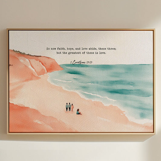 Faith Hope and Love on the Shore