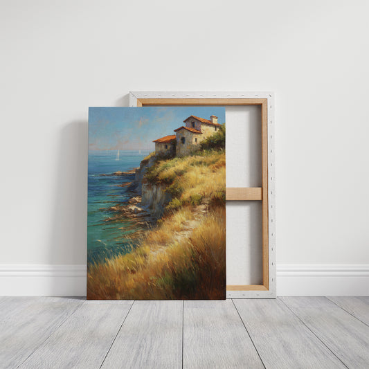 Mediterranean Cliffs Catch Summer Light