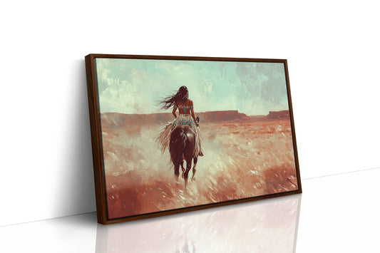 Spirit Rider Through Painted Canyons