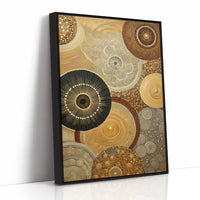 Celestial Circles Dance In Gold