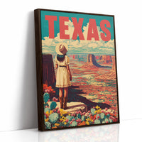 Texas Vintage Travel Poster