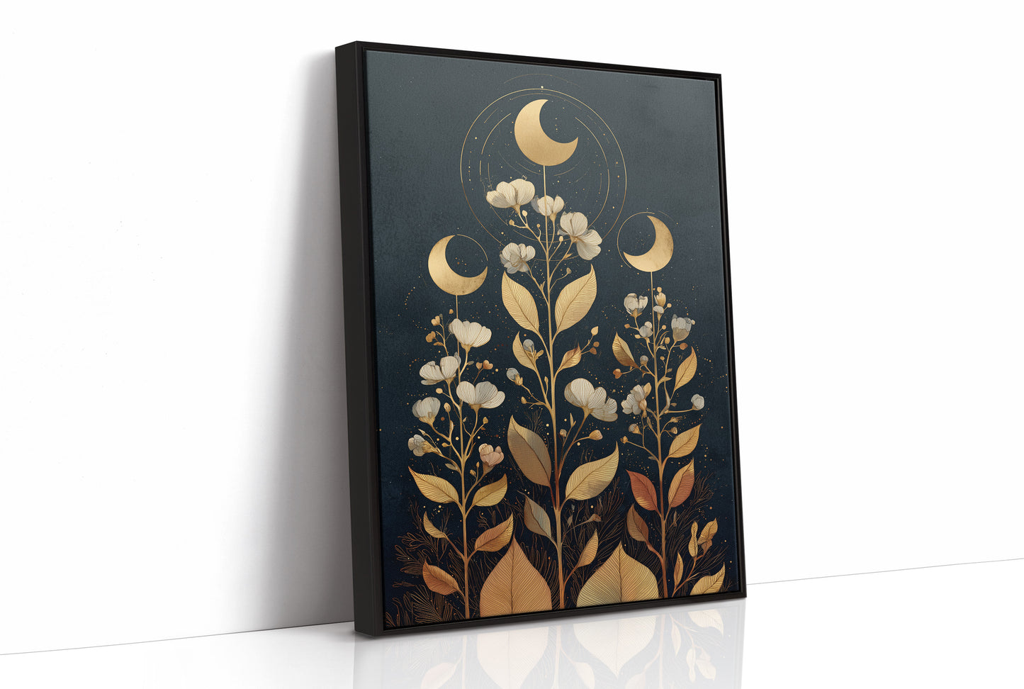 Celestial Flora Under Night Sky